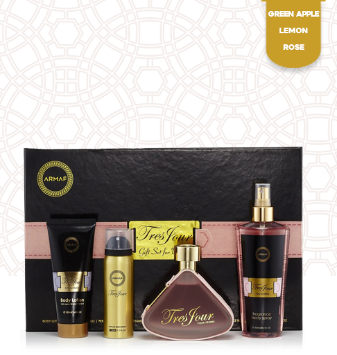 ARMAF Tres Jour Femme-EDP 3.4OZ/100ML 4PC GiftSet