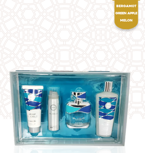 ARMAF El Cielo Homme-EDP 3.4OZ/100ML 4PC Gift Set